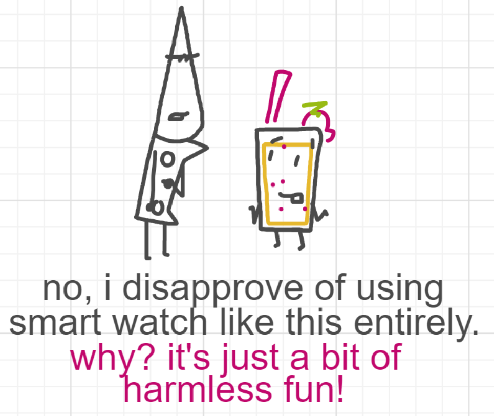 A panel from What's The Point, episode five of the Board Boards object show by Furretwalk/WalkingFurret.